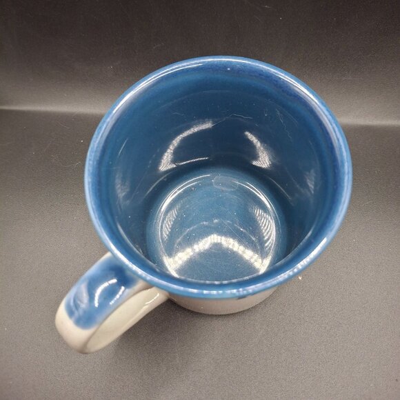 Otagiri Half Moon Bay Ceramic Mug With Seagull Design In White & Blue - Picture 5 of 6